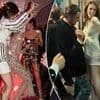 Lady Violet Manners' high society wedding descends into party mode - as bride dons sequin dress and trainers to dance on tables after tying the knot to her 'Caledonian Cowboy'