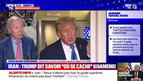 Donald Trump: "C'est sa manière à lui de négocier", réagit Jean-Marie Guéhenno, diplomate et ancien secrétaire général adjoint de l'ONU, aux propos du président américain