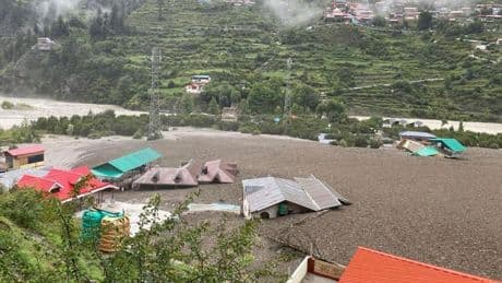 Chilling moment flash flood wipes out town leaving least 4 dead and 50 missing