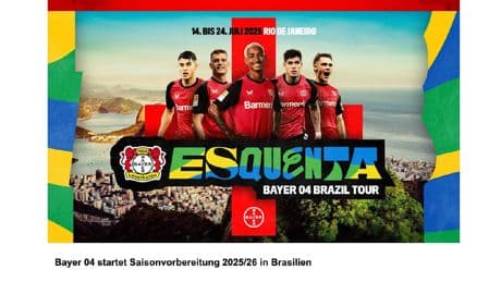 Fürs Trainingslager in Rio - Sehen wir hier das letzte Wirtz-Foto von  Bayer?