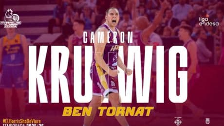 El pívot Cameron Krutwig regresa al Hiopos Lleida con un contrato por dos temporadas