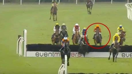 Jockey, 24, in hospital after horror fall saw air ambulance called to racecourse