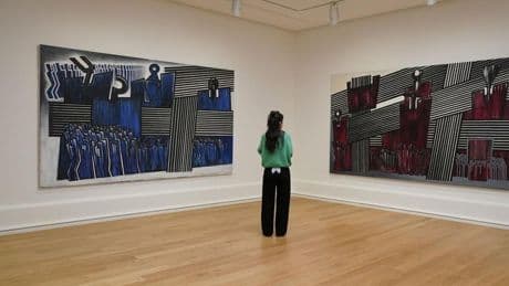 El Bellas Artes vuelve a exhibir medio siglo después el mural 'Euskadi' de Ibarrola