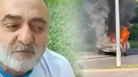 TBMM önünde otomobilini yakan şüpheli tutuklandı