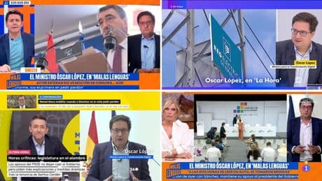 ¿Quién tiene en nómina a quién? Óscar López, entrevistado en 11 ocasiones por TVE en sólo dos meses