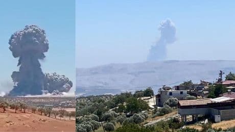 Sınırın hemen ötesinde patlama! Hatay'da hissedildi