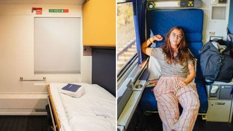 I booked private cabins on overnight trains in Europe and the US. The more expensive ride was a better deal.