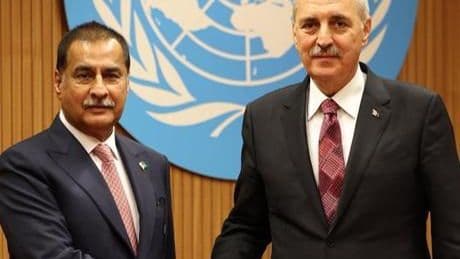Meclis Başkanı Kurtulmuş, Pakistan Ulusal Meclis Başkanı Sadık ile görüştü