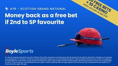 Scottish Grand National: Get £30 in free bets and £10 casino bonus with BoyleSports, plus money back special