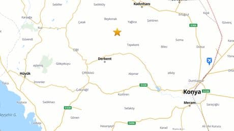 Konya'da korkutan deprem