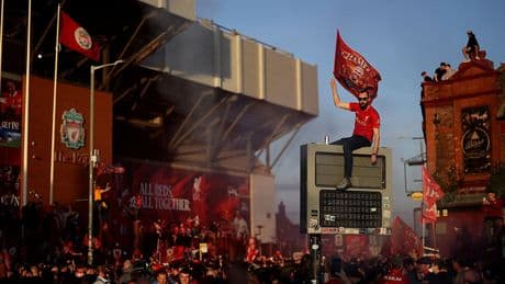 Liverpool fans set off earthquake during Premier League title celebrations