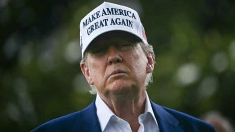 Donald Trump's seven-word threat as he jokes about nuking Iran