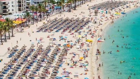'We travelled to Magaluf to get some sun but it's not tan we're bringing home'