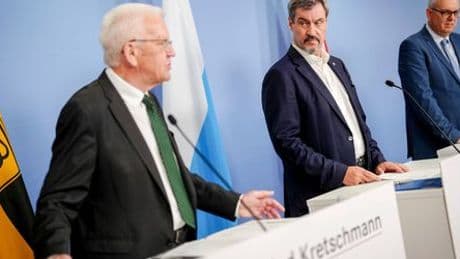 Raumfahrt: Drei Ministerpräsidenten Markus Söder, Winfried Kretschmann und Andreas Bovenschultewollen ins All