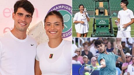 Emma Raducanu at risk of being ABANDONED by Carlos Alcaraz for $1m US Open mixed doubles tournament as he faces cross-country dash to play with her after summer of romance rumours