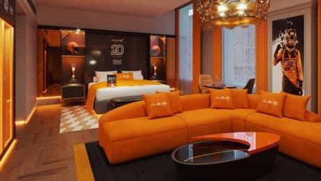 Hilton introduce £2000-a-night McLaren hotel suite with twin F1 simulators, bar and smoothie delivered every morning