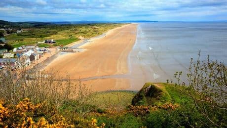 Beautiful UK seaside village has 14-mile beach trail where you walk purely on sand