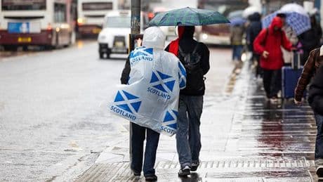 Scotland's weather to take a turn for the worse as country bears brunt of rainfall
