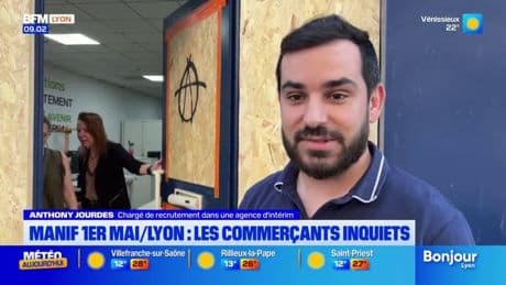 1er-Mai: les commerçants inquiets se barricadent avant la manifestation à Lyon