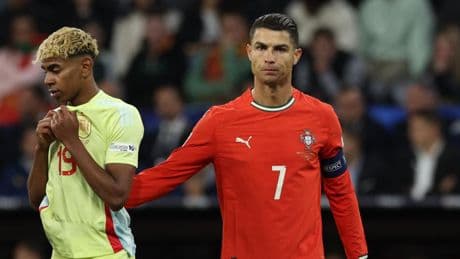 Elegante mensaje de Cristiano Ronaldo a Lamine Yamal tras ganarle la Nations League