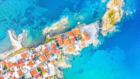 The pretty little Greek island just 48miles from Mykonos just as pretty but with no crowds