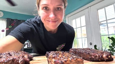 I tried Ina Garten's recipe for New York strip steaks. The tender, juicy cuts of meat were some of the best I've ever had.