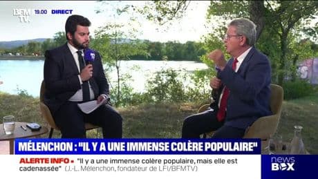 "Il y a une immense colère populaire", déclare Jean-Luc Mélenchon à propos du mouvement du 10 septembre