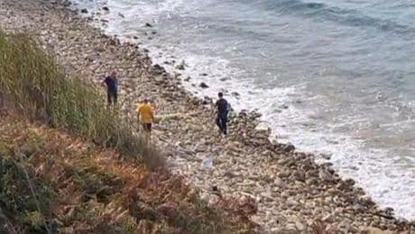 Şile sahilinde roket başlığı olduğu düşünülen cisim bulundu