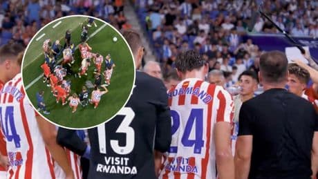 Simeone no se corta y estalla en la pausa de hidratación contra el micrófono de LaLiga: "Sácamelo, dale"