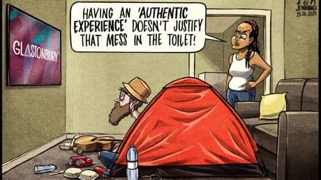 This weekend’s cartoon: Festival flushpoint