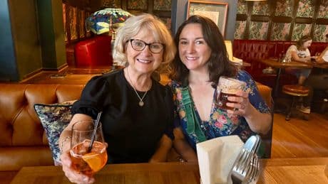 My sister and I took my mom to London for her 70th birthday. It reminded me of our childhood trips together.