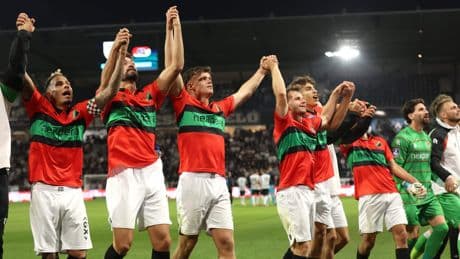 NEC-selectie ’zonder pannenkoeken’ kent droomstart van Eredivisie-seizoen: ’Maar dat we beter zijn dan AZ, is lulkoek’