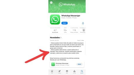 WhatsApp lanza una función muy esperada: ya puedes copiar solo la parte que quieras de un mensaje