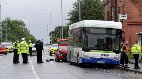 Man, 64, in "critical condition" following horror crash with bus