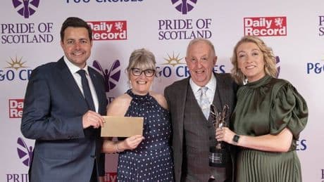 Big hearted family win a Caribbean cruise at Pride of Scotland Awards