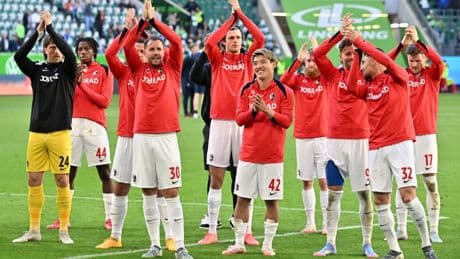 Fußball-Bundesliga: Freiburg gewinnt 1:0 in Wolfsburg