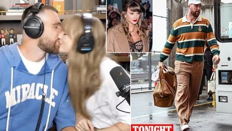 Fans are convinced Travis Kelce's outfit is a nod to girlfriend Taylor Swift as he arrives for first NFL game since podcast broke the internet
