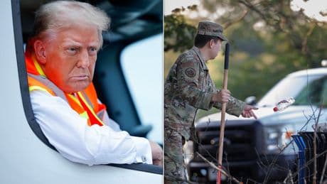 Trump Hilariously Trashed For Making National Guard Pick Up Rubbish In Washington