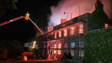 Huge fire engulfs £4,500,000 Grade II mansion on Millionaires’ Row