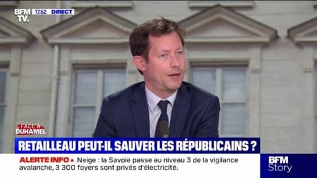Présidence de LR: "Si je soutiens Bruno Retailleau, c'est parce que je crois qu'il veut rassembler", affirme François-Xavier Bellamy (LR)
