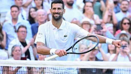 Djokovic vence a Cobolli por la gorra y se volverá a medir a Sinner en las semifinales de Wimbledon