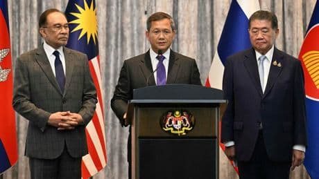Südostasien : Thailand und Kambodscha einigen sich auf eine Waffenruhe – und bedanken sich bei Donald Trump