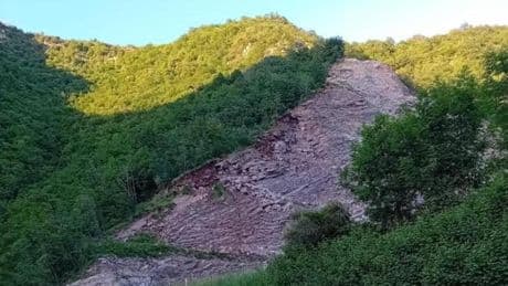 Val Graveglia frana provinciale 26 chiusa