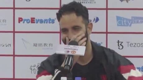 Watch as Ruben Amorim bursts out laughing after he is asked about touchy subject on Man Utd post-season tour