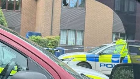 Scots Travelodge window smashed with 'blood over road' as police race to scene