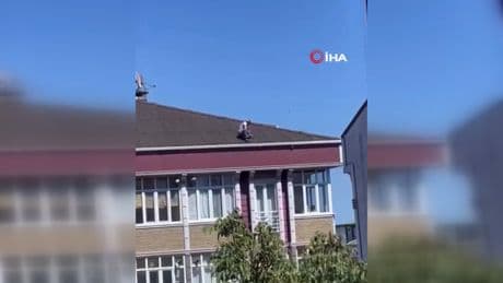 Tedbirsiz tamirat korkuttu: O anlar kamerada
