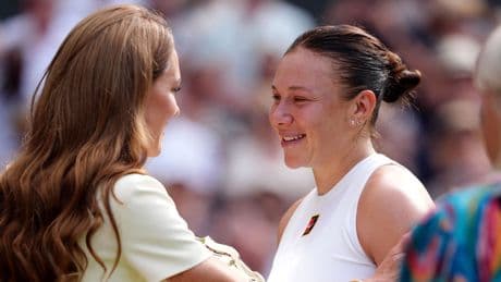 Tearful tennis star reveals 'emotional' words of comfort from Kate after crushing Wimbledon final defeat