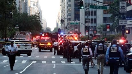 Off-duty police officer among five dead after New York office shooting
