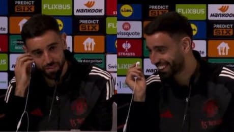 Bruno Fernandes se lía con el euskera: &quot;En español sí, en vasco no&quot;