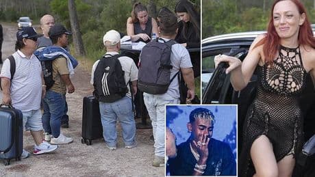 Pictured: Dwarves, scantily-clad women and football superstars arrive at Lamine Yamal's 'exploitative' 18th birthday party - New images emerge as Spain's government demand investigation
